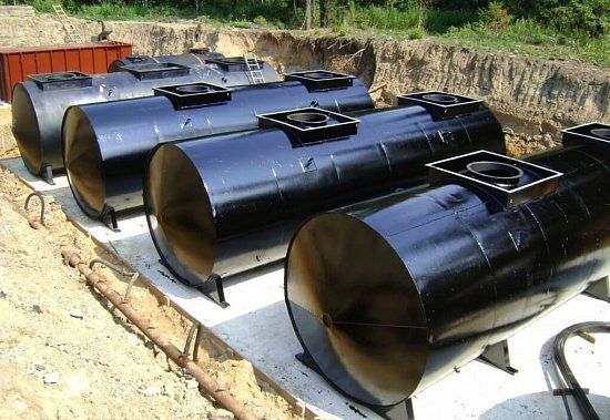 Подземные резервуары топлива