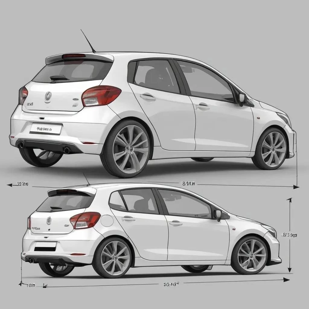 Габаритные размеры Renault Logan