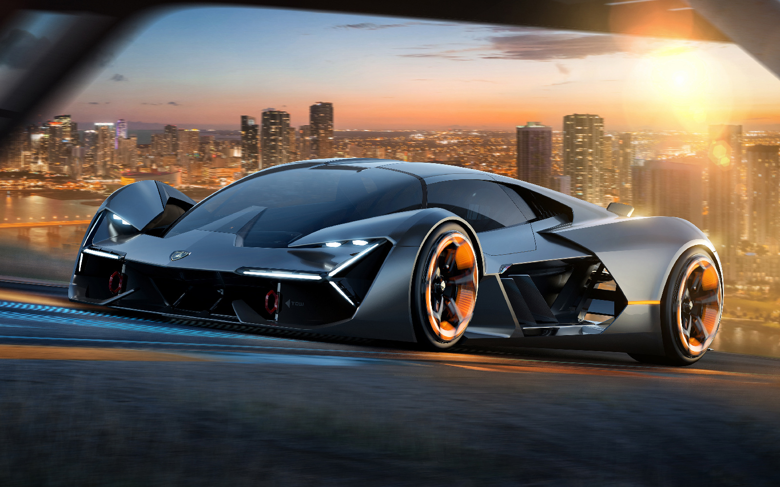 Lamborghini будущего: кузов-батарейка и 4 электромотора